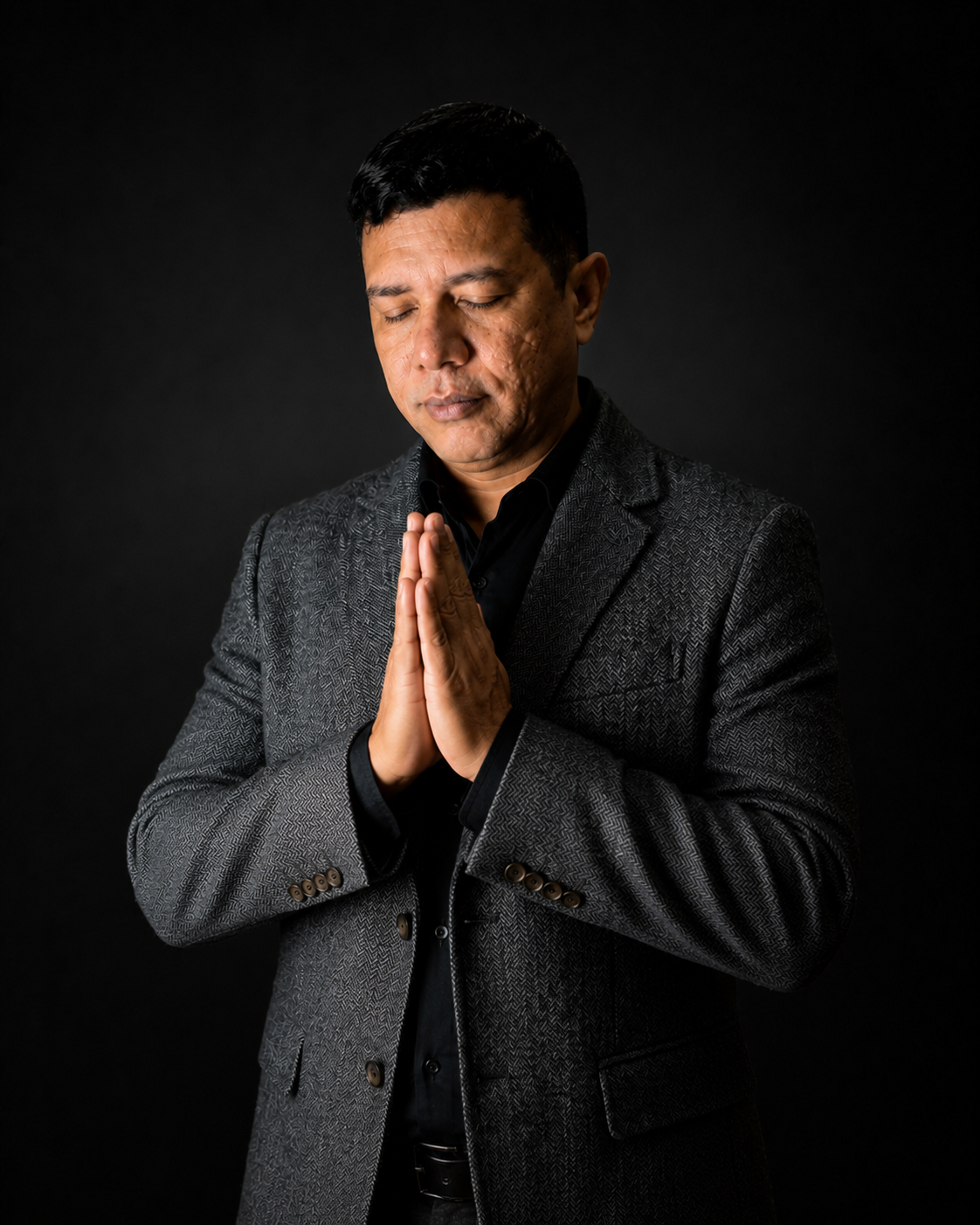 Prophet Gilberto Luis in prayer
